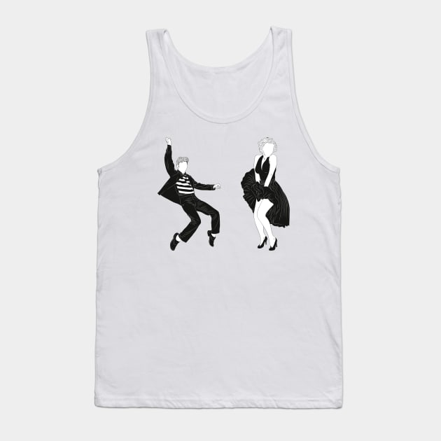 Elvis and Marilyn B&W Tank Top by Vector-Market